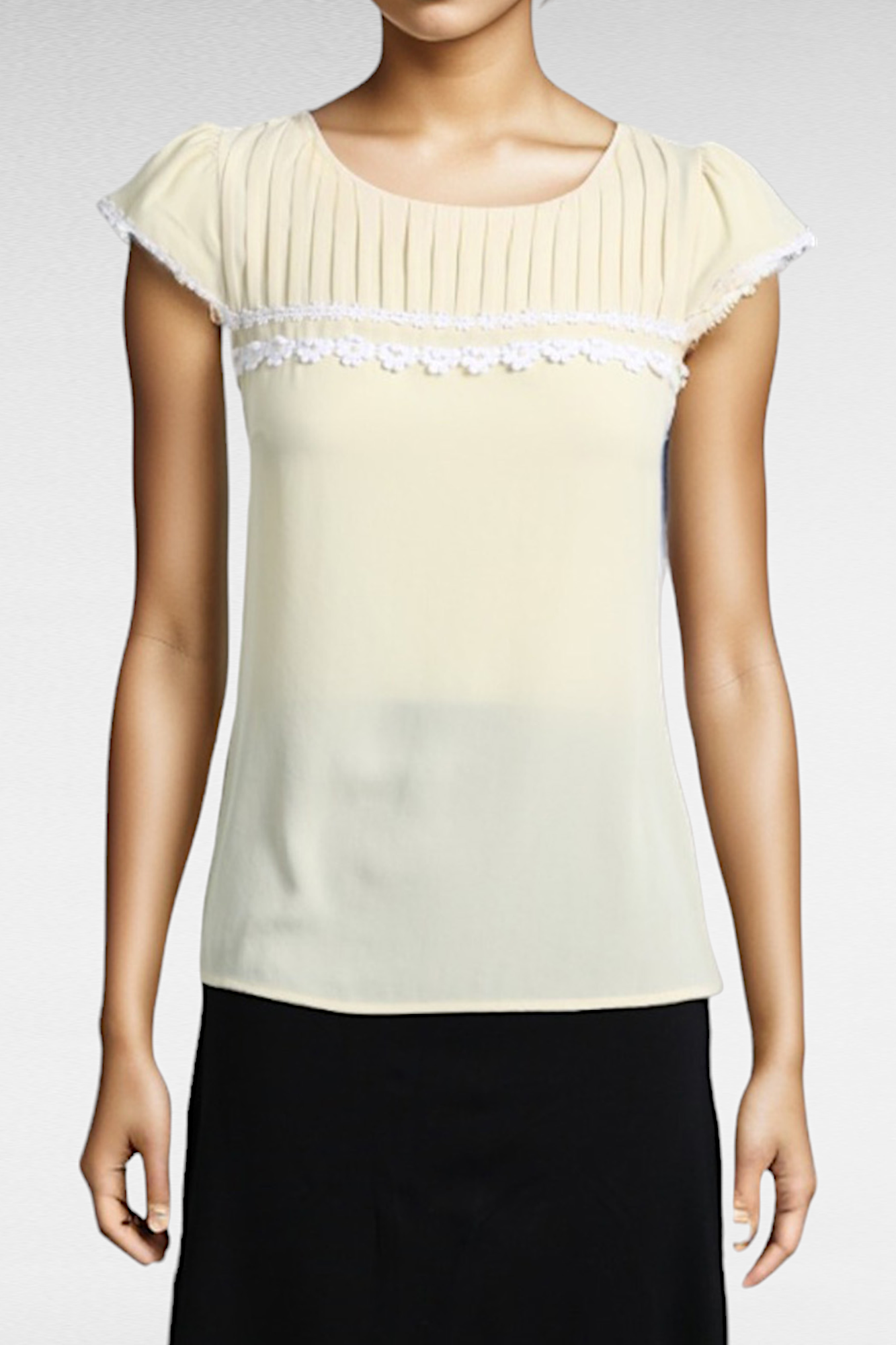 Sheer short sleeve best sale blouse