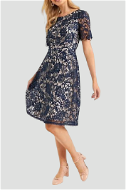 Review Starling Lace Dress in Navy