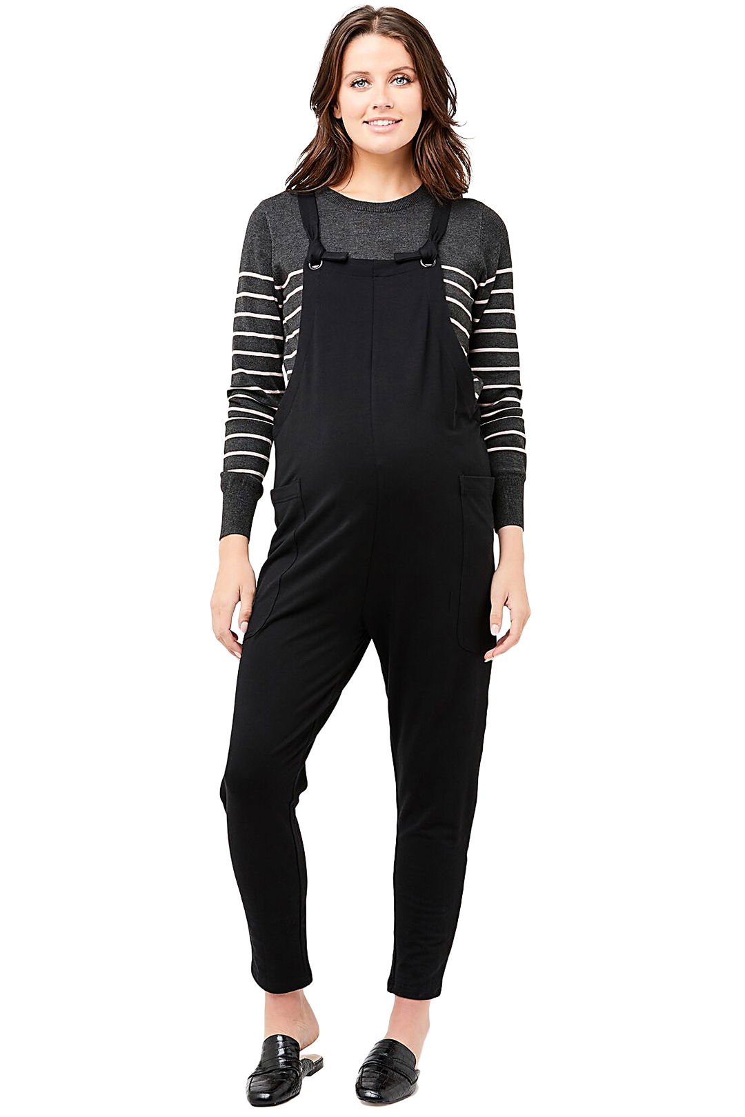 Ripe-Maternity-Perrie-Playsuit-Black-Front