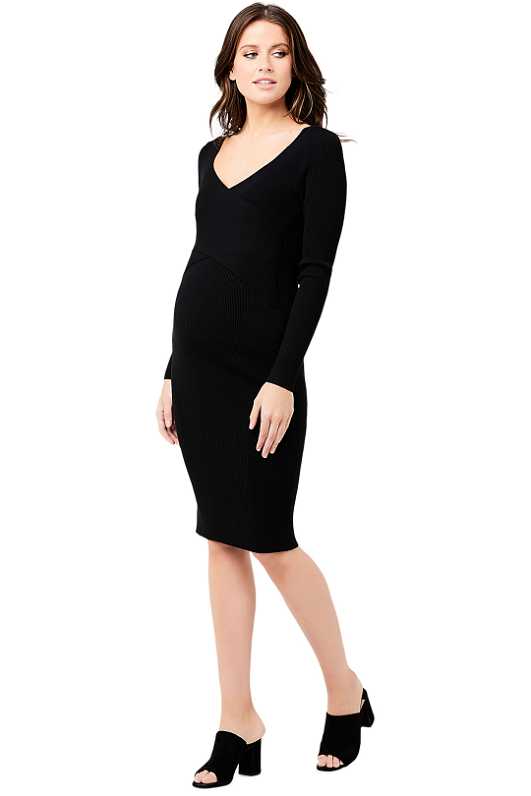 Sadie Rib Knit Nursing Dress | Ripe Maternity | GlamCorner