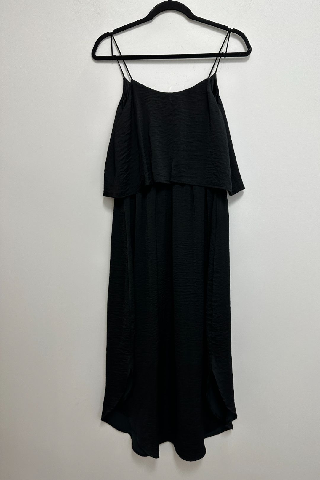 Ripe Maternity - Nursing Midi Slip Dress in Black