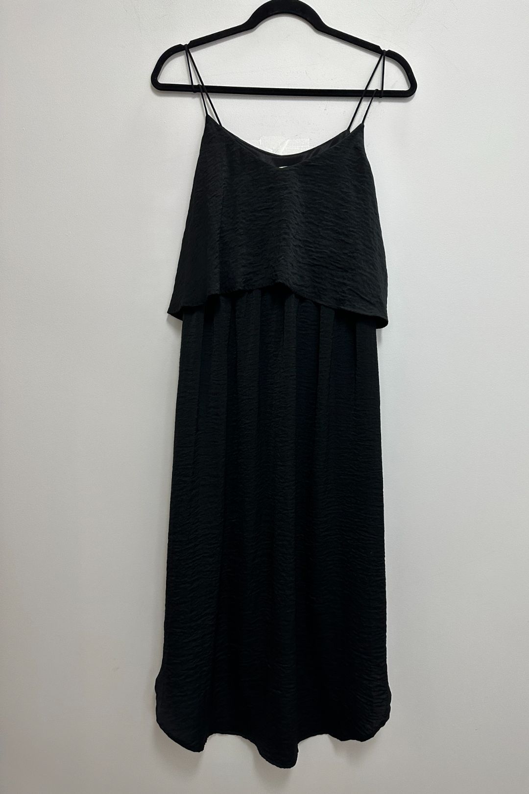Ripe Maternity - Nursing Midi Slip Dress in Black