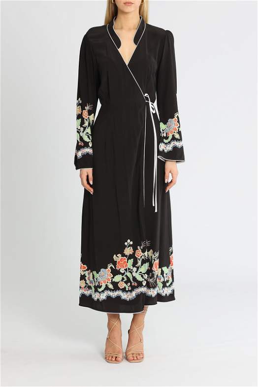 knee length dresses for ladies CONNI ASYM MIDI DRESS