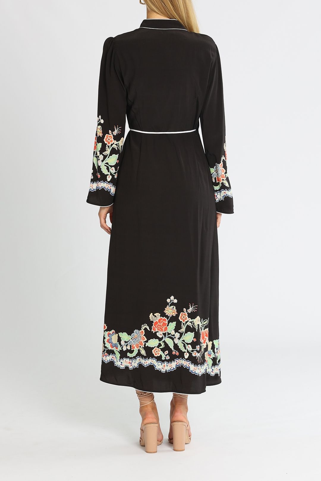 flattering black midi dress Women's Sips & Sparkles Black Sequin Strapless Midi Dress | Size: S