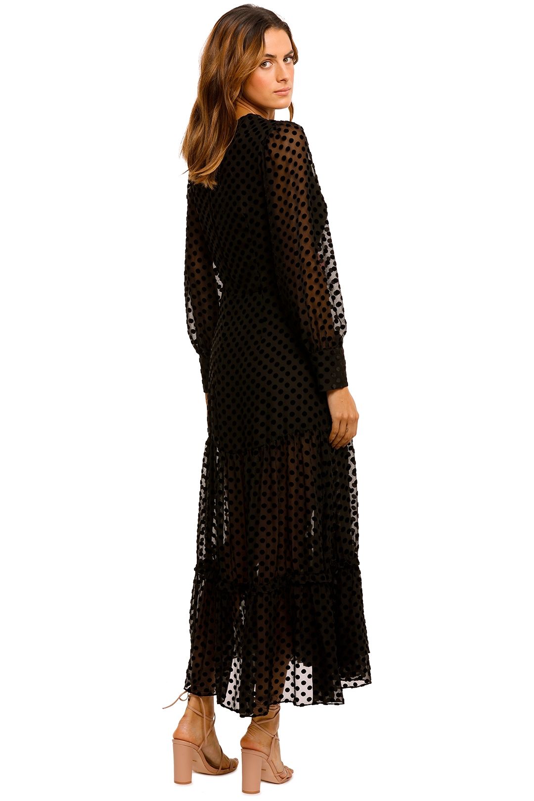 Elsie Rixo Hire Elsie Velvet Wrap Top Dress | Rixo London | GlamCorner