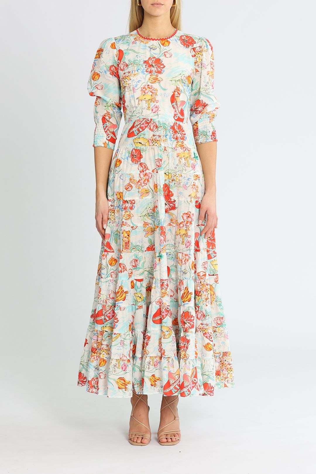Rixo London Kristen Maxi Dress Multicolour