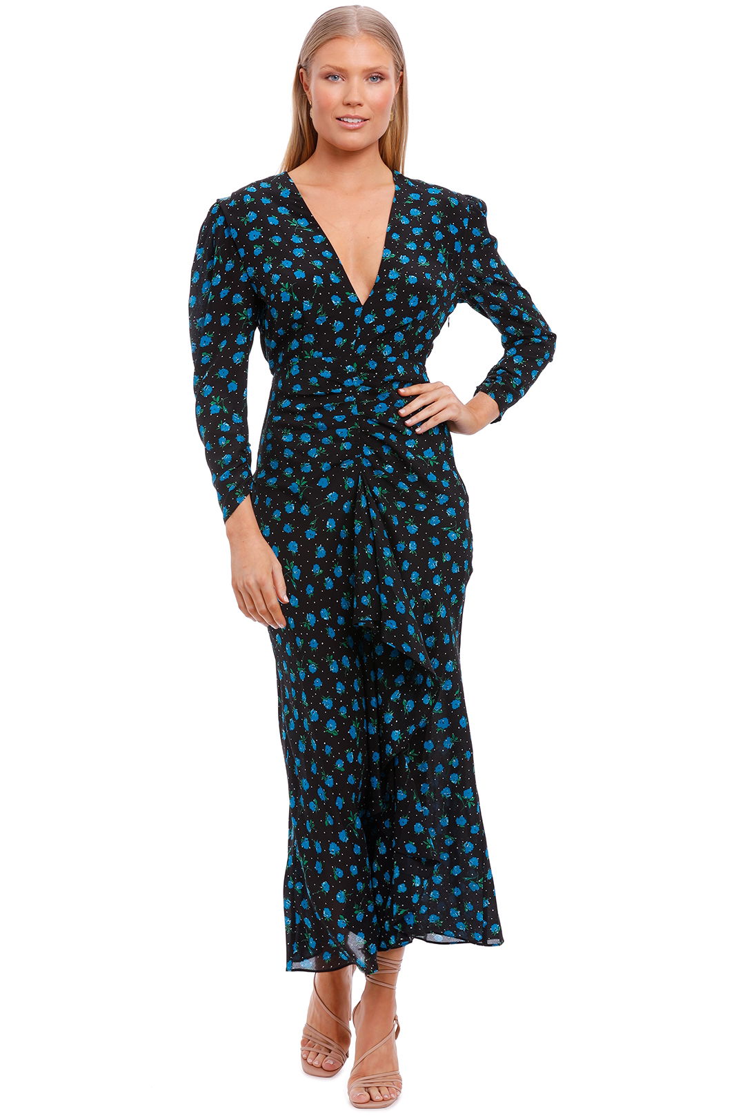 Rixo London Paloma Open Back Midaxi Dress