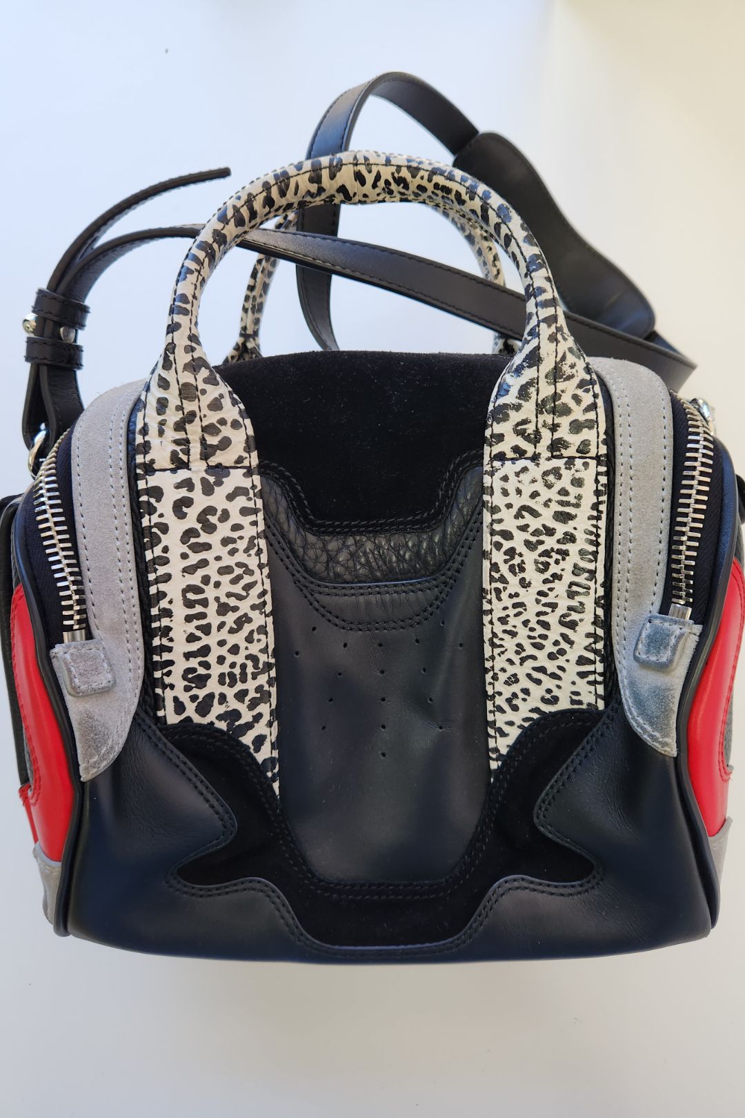 Alexander Wang  Rockie Black and Grey Duffel Bag