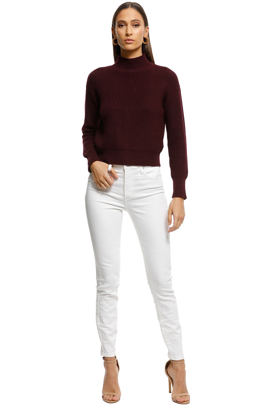 Rodeo Show - Adriana Knit - Plum - Front