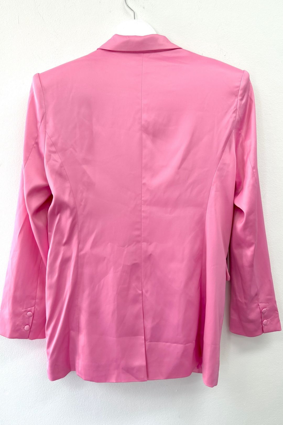 Ronny Kobo - Alex Pink Charmeuse Blazer Jacket