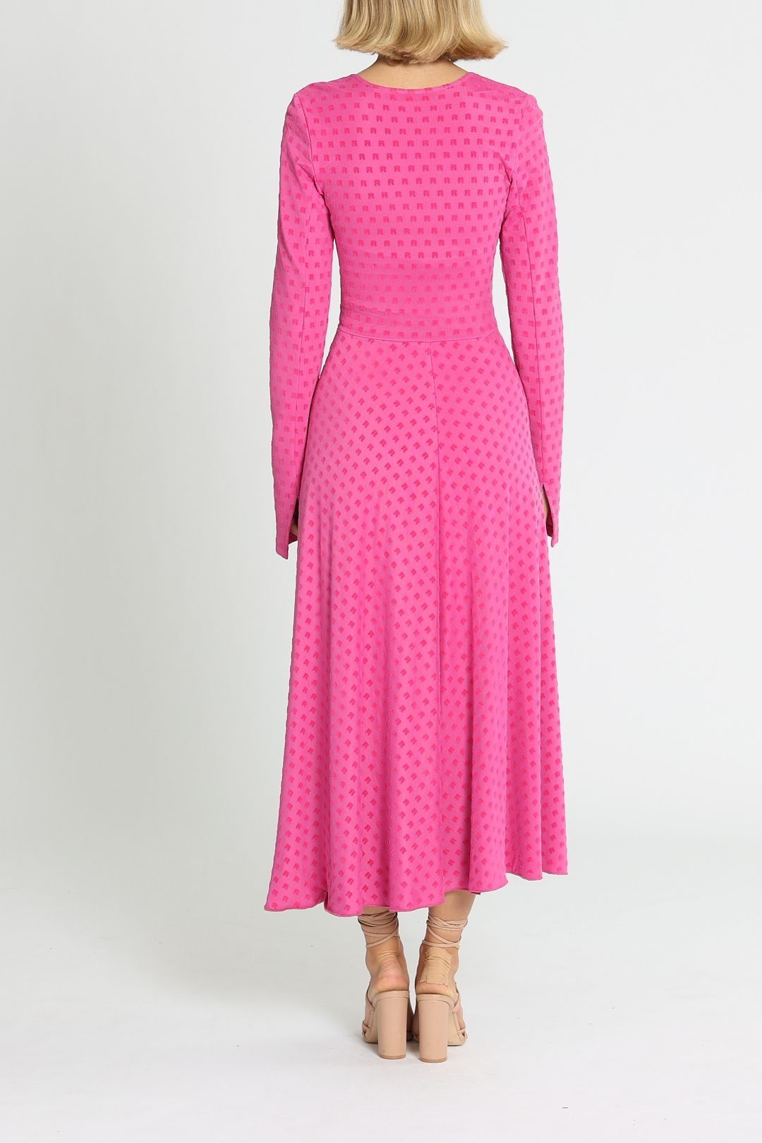 Rotate By Birger Christensen Kamla Rose Violet Dress Fit and Flare