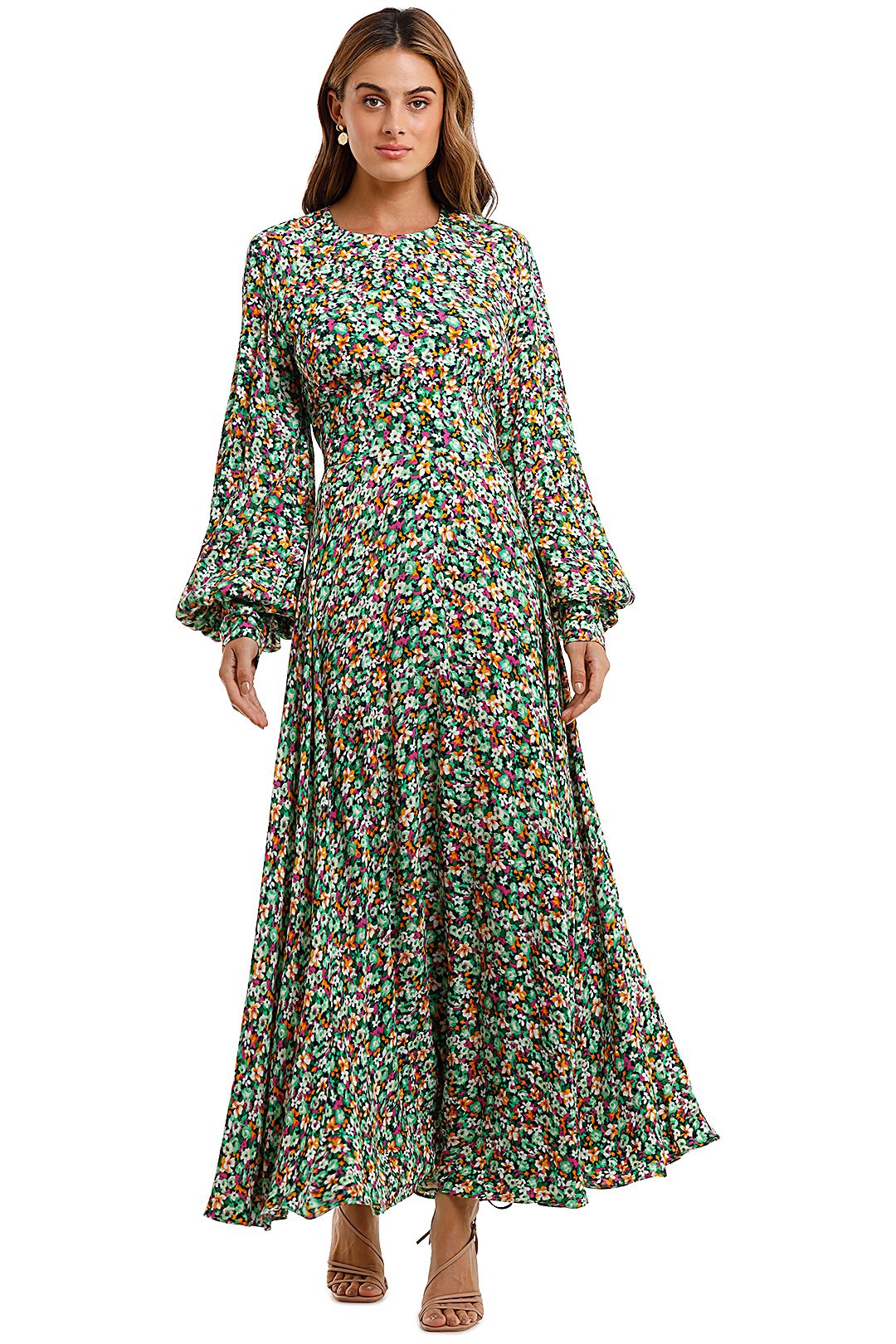 chinese dress ladies Rotate Women's Printed Maxi Flowy Dress