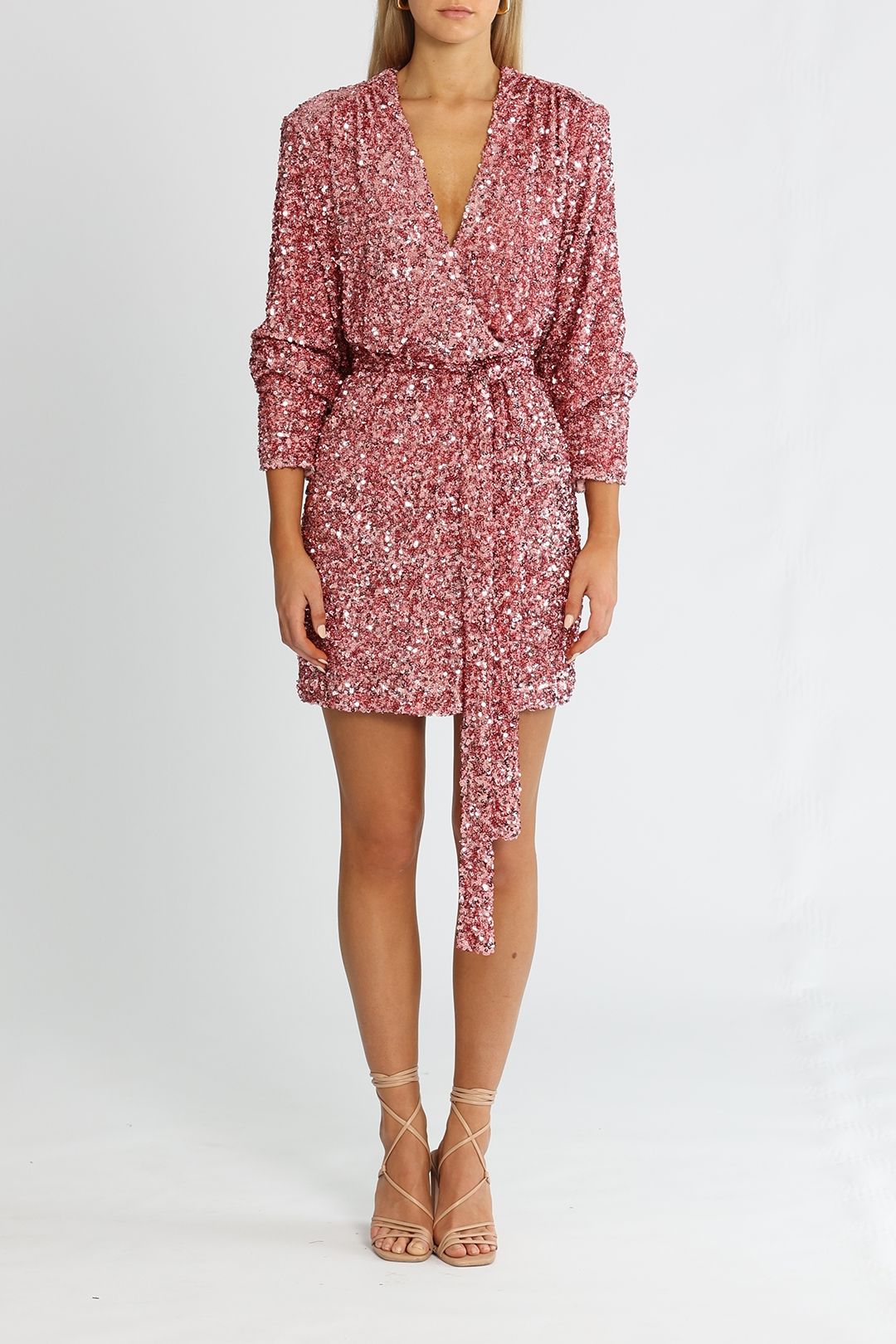 Rotate By Birger Christensen Samantha Rapture Rose Dress