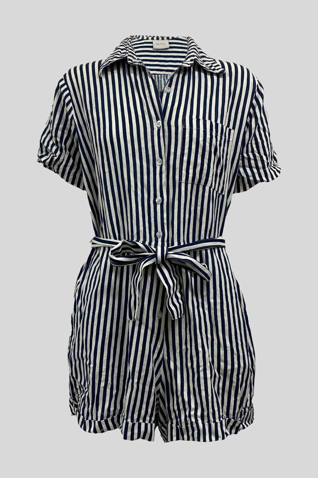 Black and White Stripe Playsuit