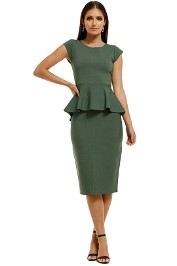 Saba-Amara-Milano-Top-and-Skirt-Set-Olive-Front