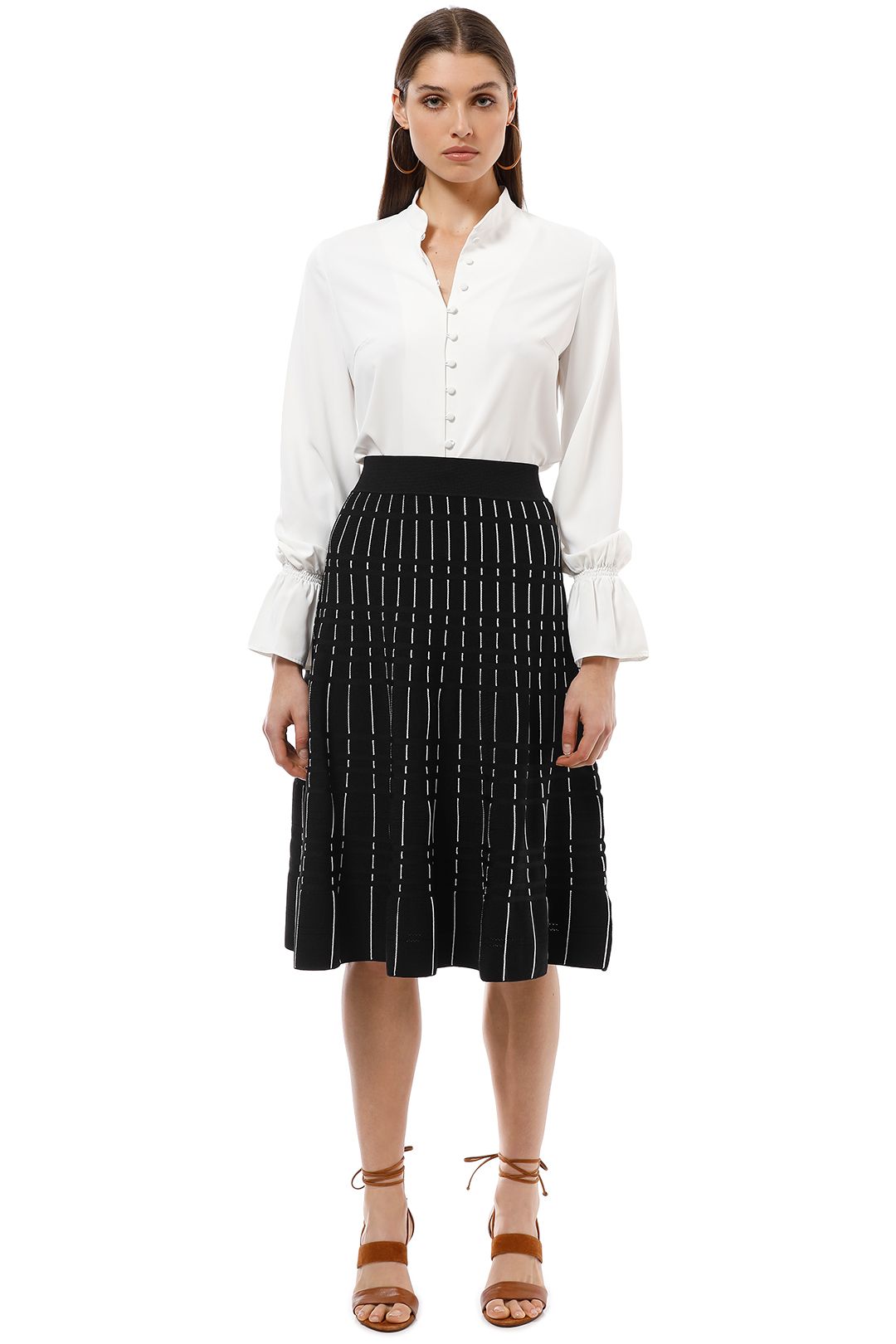 Saba - Milly Milano Skirt - Black White - Front