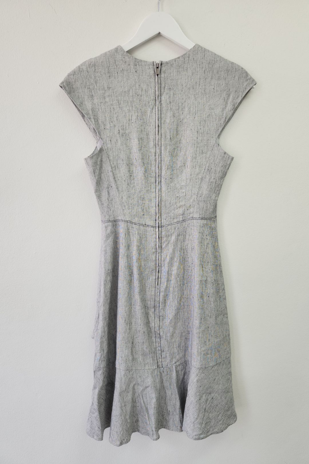 Saba - Gray Janie Ruffled Mini Dress