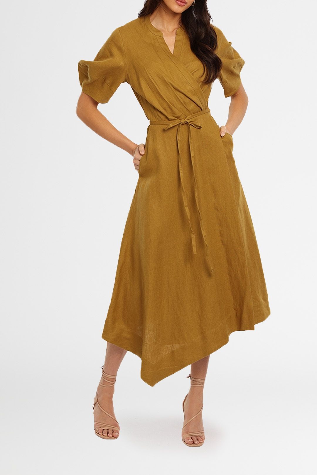 Lara Satin Dress  Satin dresses, Midi length skirts, Dress