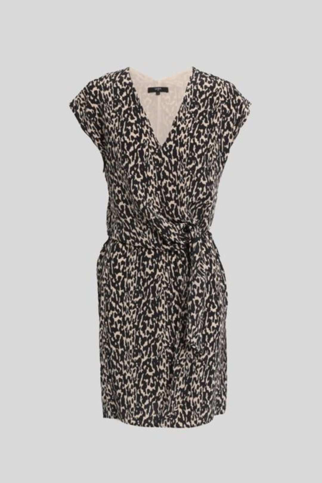 H&m leopard wrap on sale dress