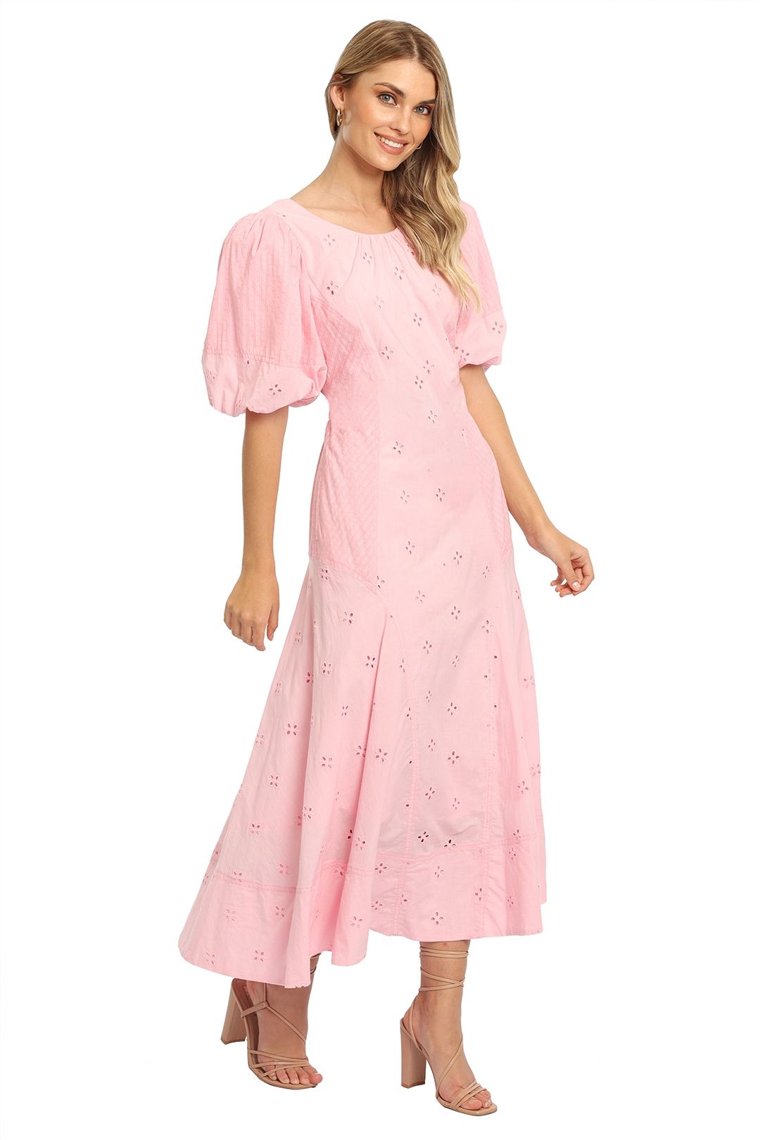 Saint Armont Lumière Midi Dress Pink