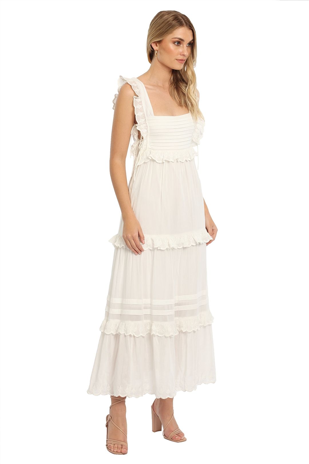 Saint Armont Soleil Midi Dress White