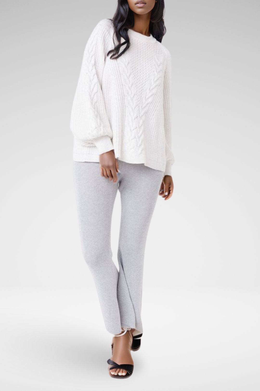 Saint Helena Rae Flared Pants Oyster