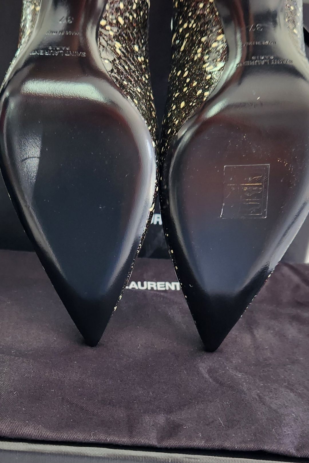 Saint Laurent Ink Splash High Heel Pumps