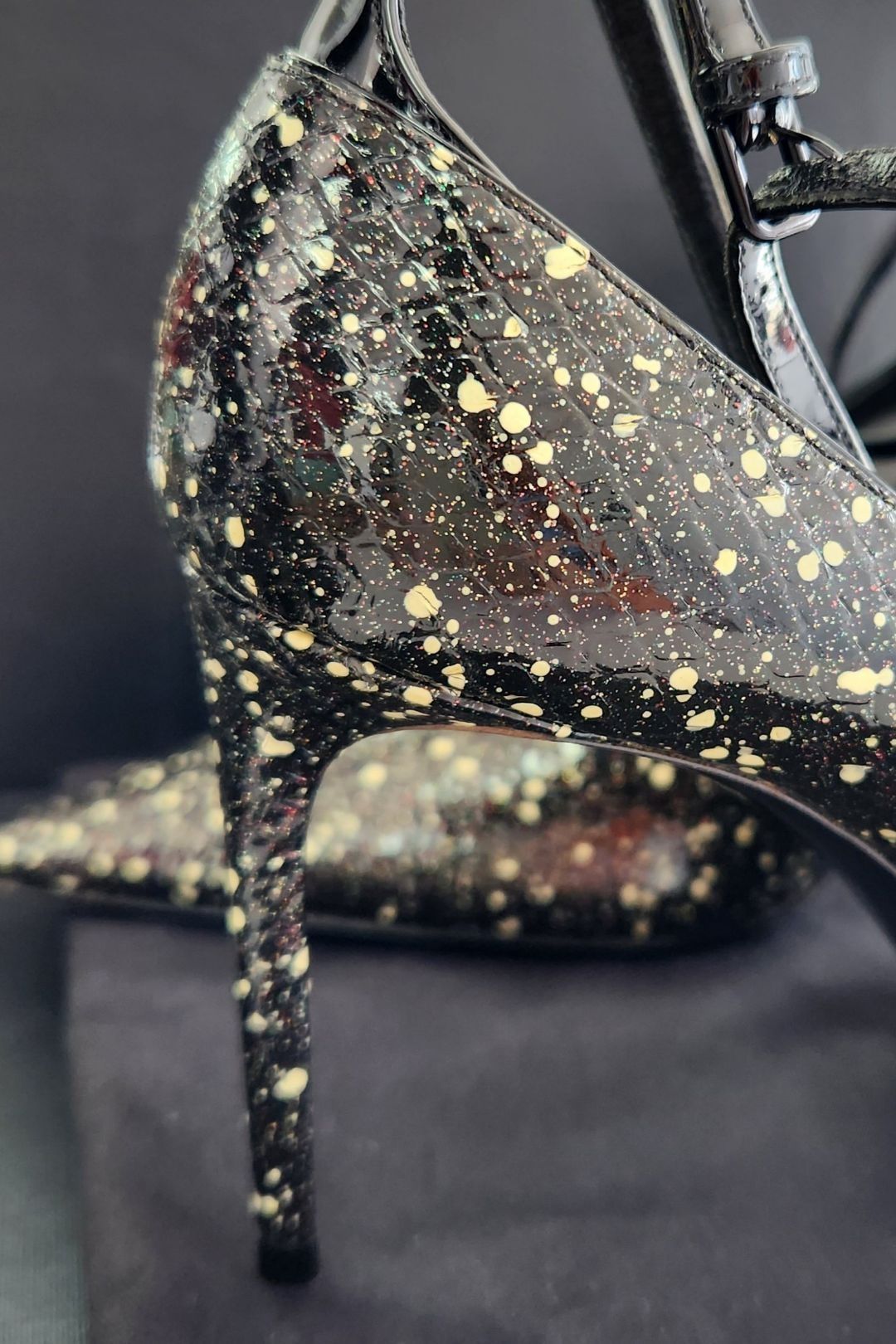 Saint Laurent Ink Splash High Heel Pumps