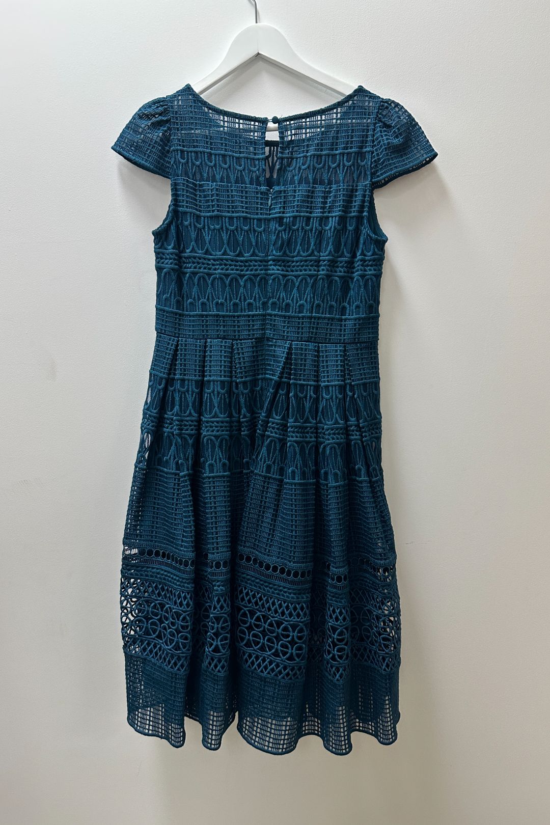 Review Saint Petersburg Dress in Petrol Blue