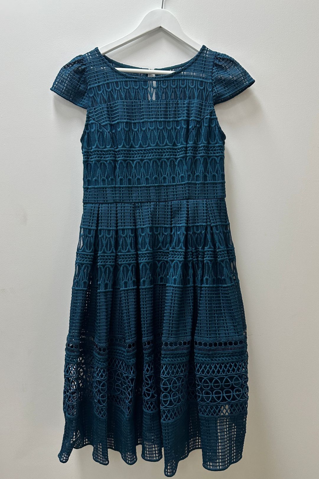 Review Saint Petersburg Dress in Petrol Blue