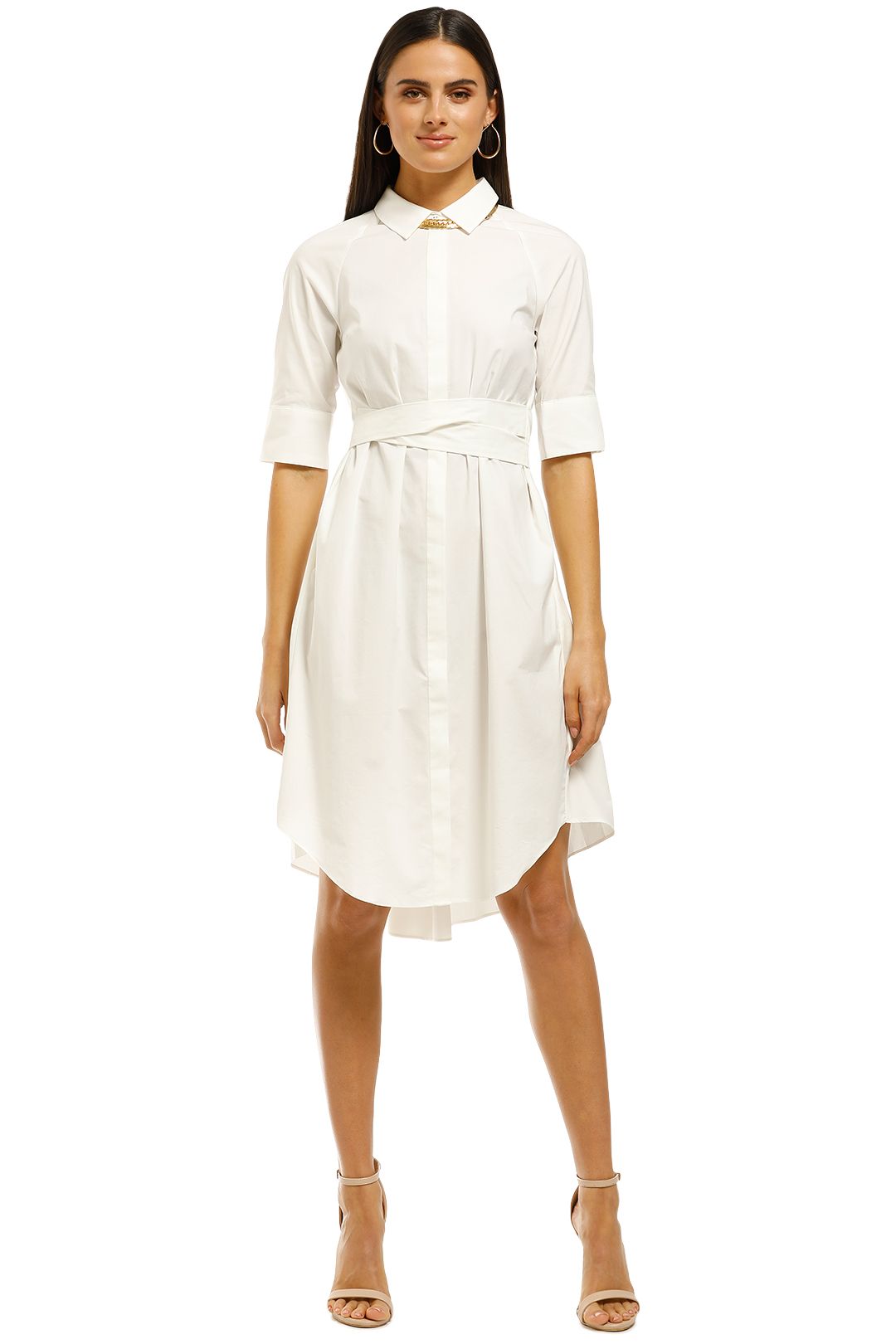 Saints-The-Label-Avignon-Pleat-Dress-Front