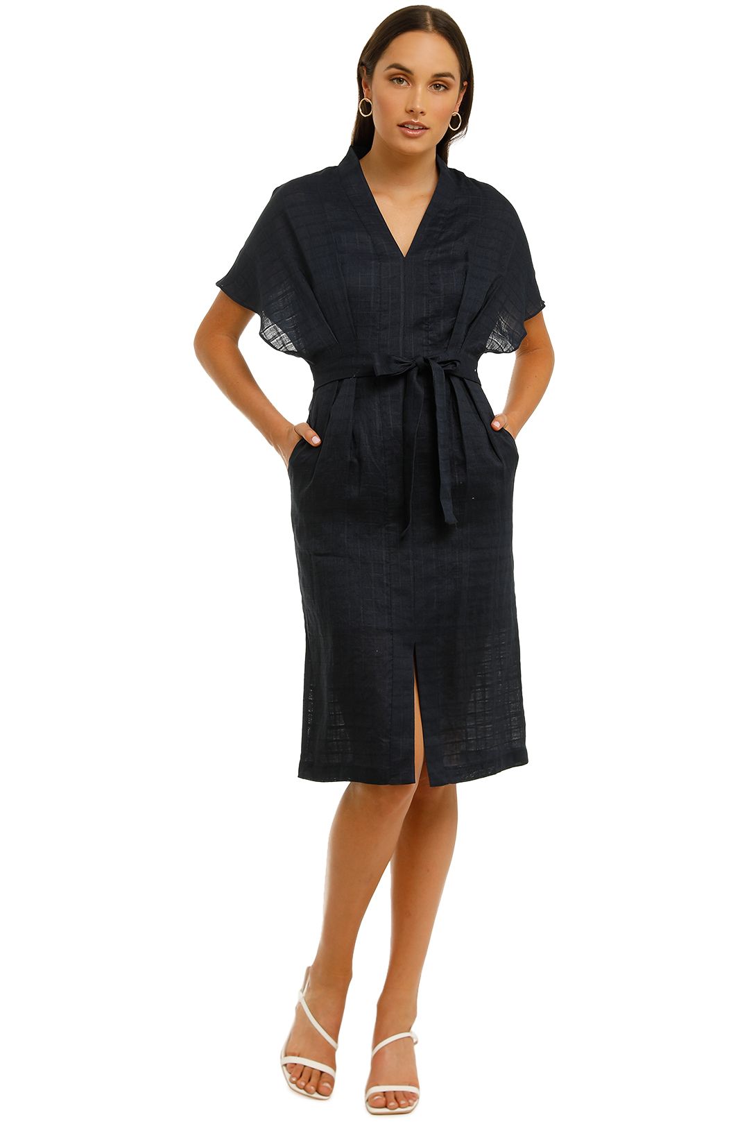 Saints-the-Label-Hampton-Dress-Navy-Front