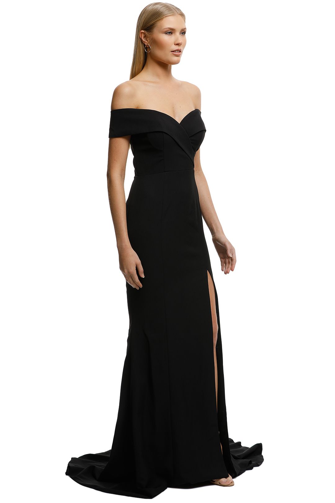 Gia Off Shoulder Gown in Black by Samantha Rose for Hire