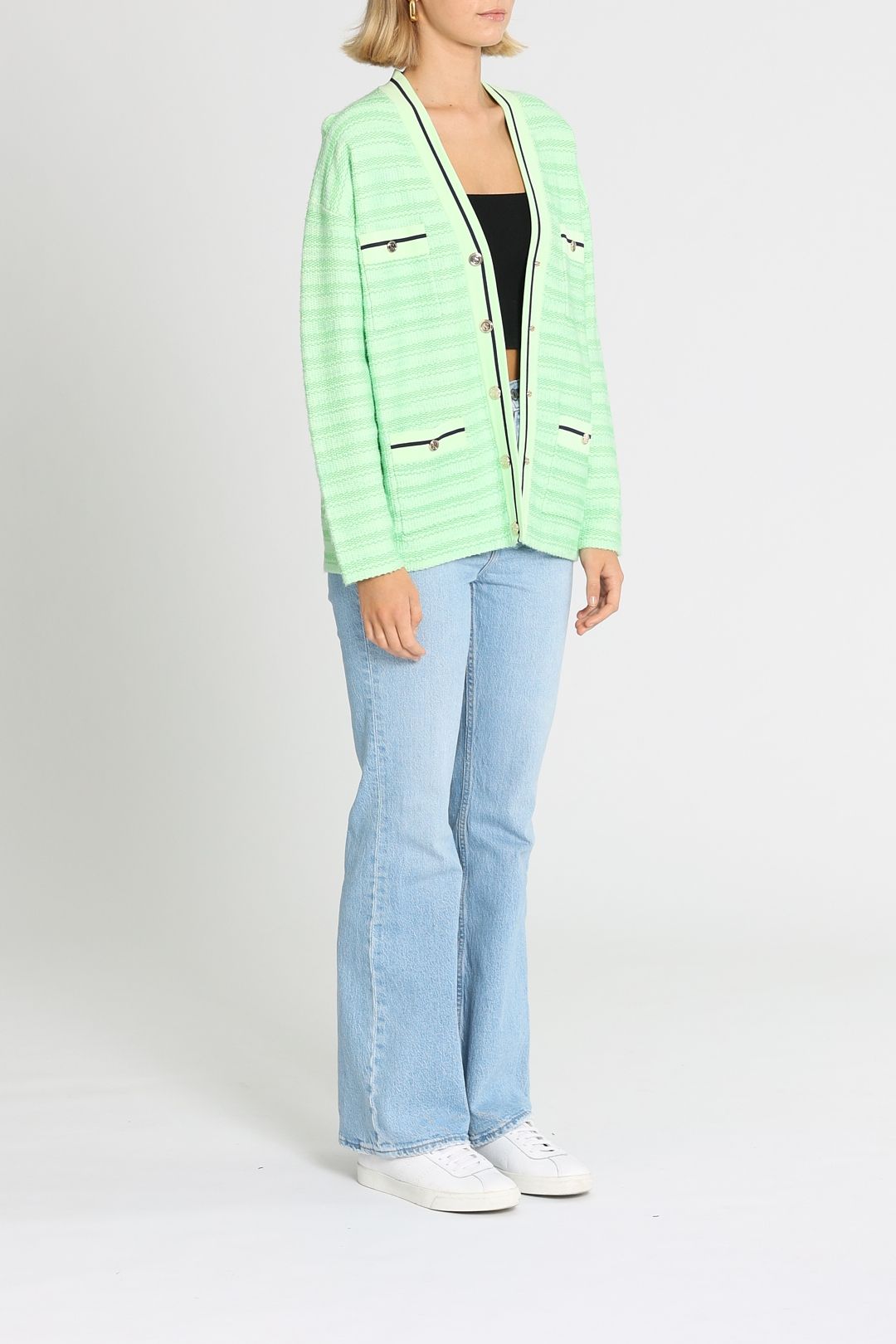 Hire Aymar Cardigan Green Sandro GlamCorner