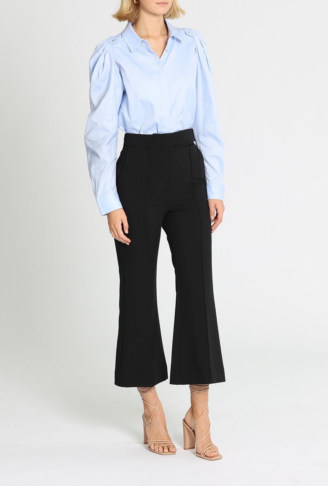 Hire Detachable Sleeves Shirt in Blue | Sass and Bide