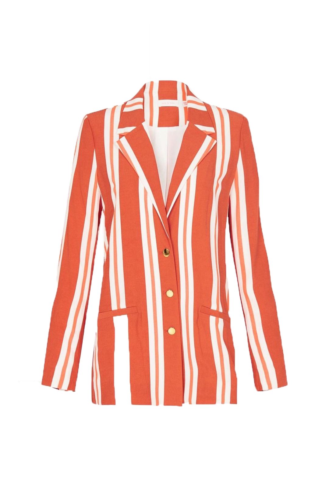Sass and Bide - The Strata Jacket - Orange Stripe - Ghost Front