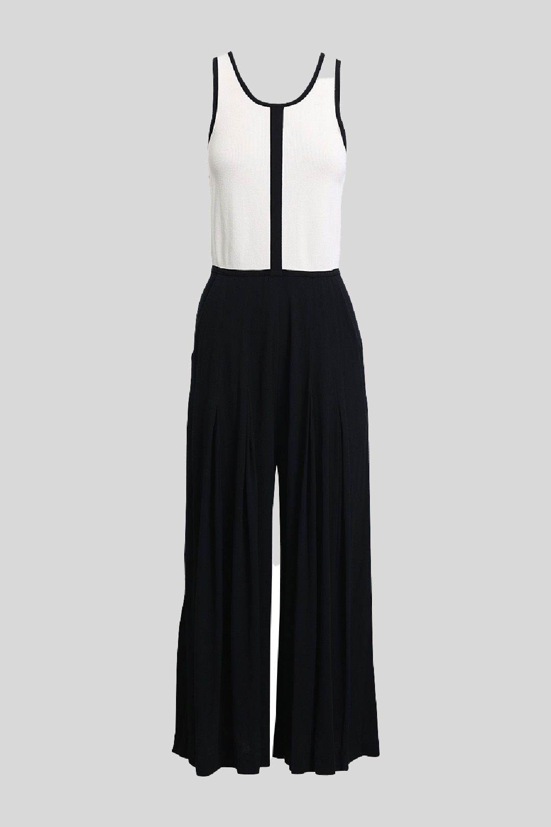 Sass and Bide - Black & White Sleeveless Jumpsuit