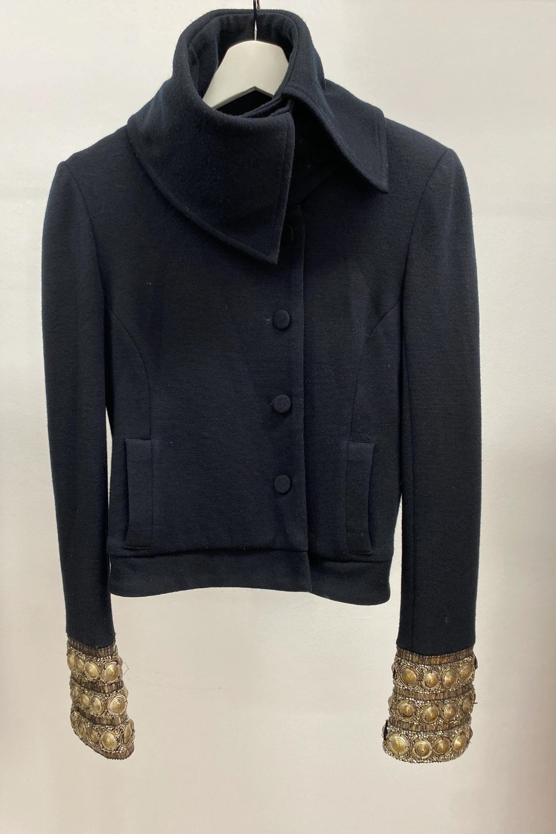 Sass and Bide - Gold Cuffed Blazer Black