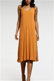Sassy Hills Fashion Brown Maxi Slip Dress