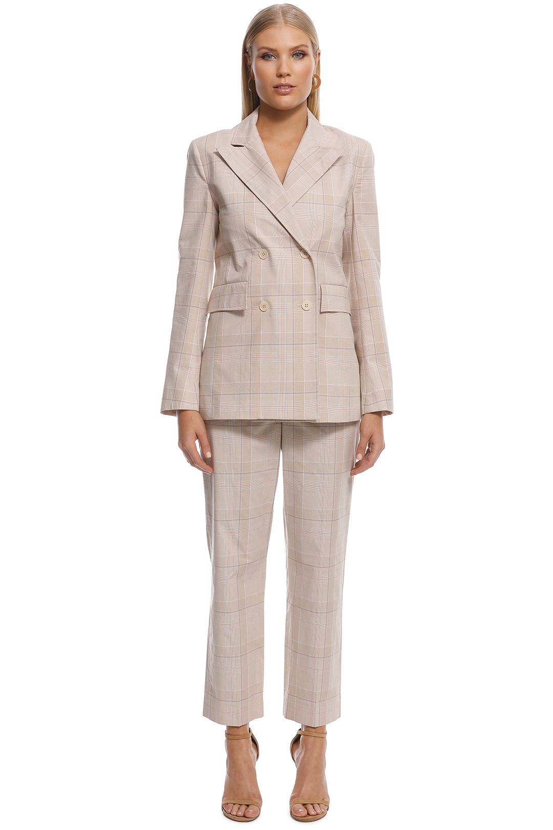 Check Jacket in Frappe by Scanlan Theodore for Rent GlamCorner