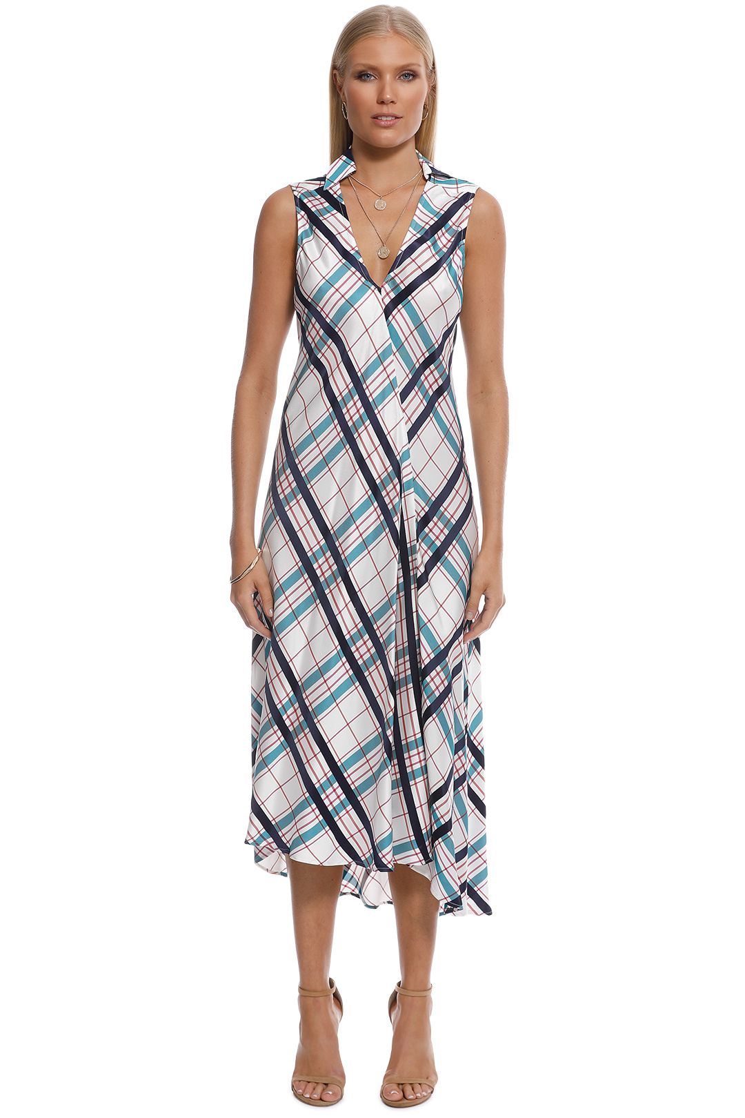 Plaid Bias Dress by Scanlan Theodore for Rent