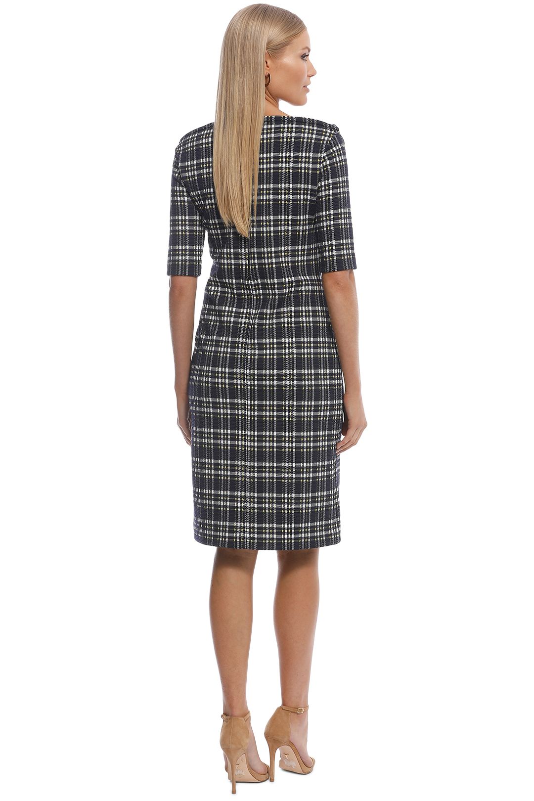Scanlan theodore top plaid dress