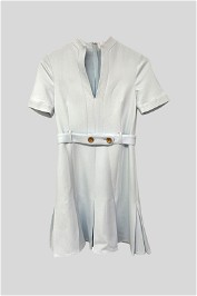 Scanlan Theodore - Tailored Blue Pleat Dress