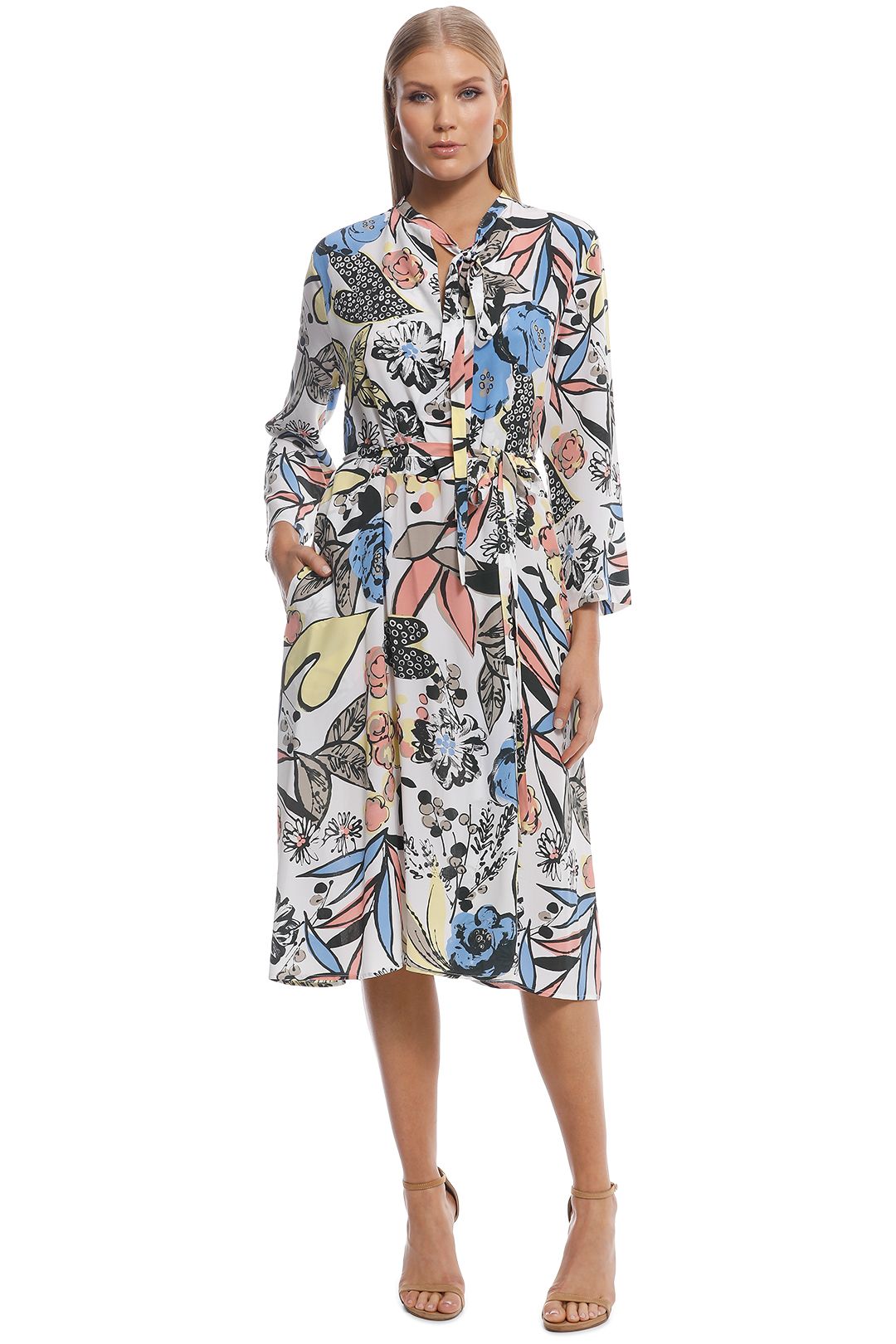 Scanlan Theordore - CDC leaf print dress - print - front
