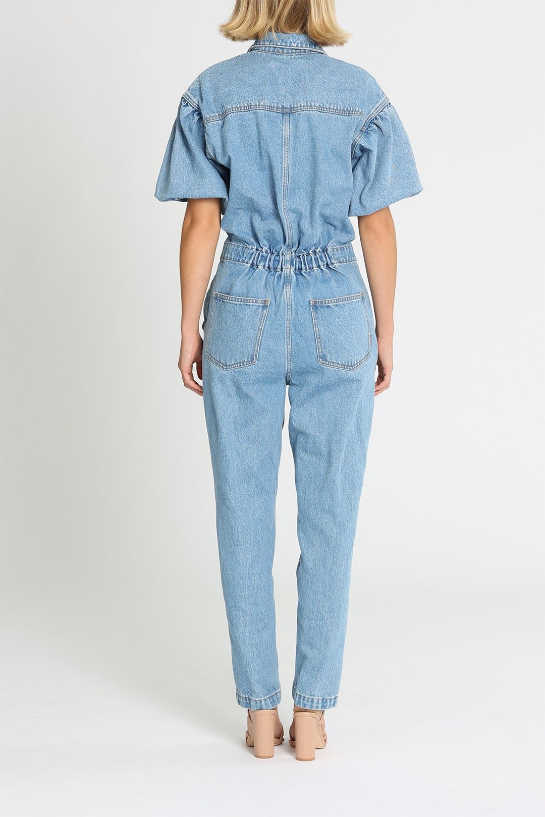 Hire Ams Blauw Washed Denim Jumpsuit | Scotch & Soda Hire Ams Blauw Washed Denim Jumpsuit | Scotch & Soda