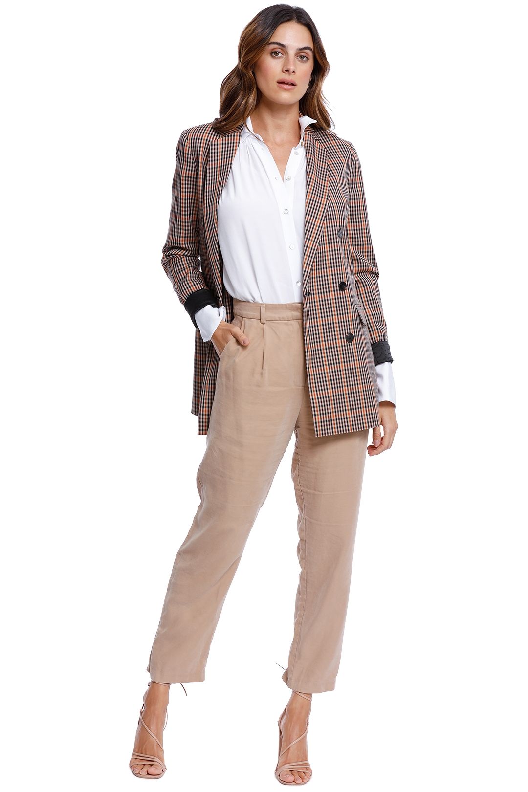 Scotch & Soda Long Double Breasted Blazer multi