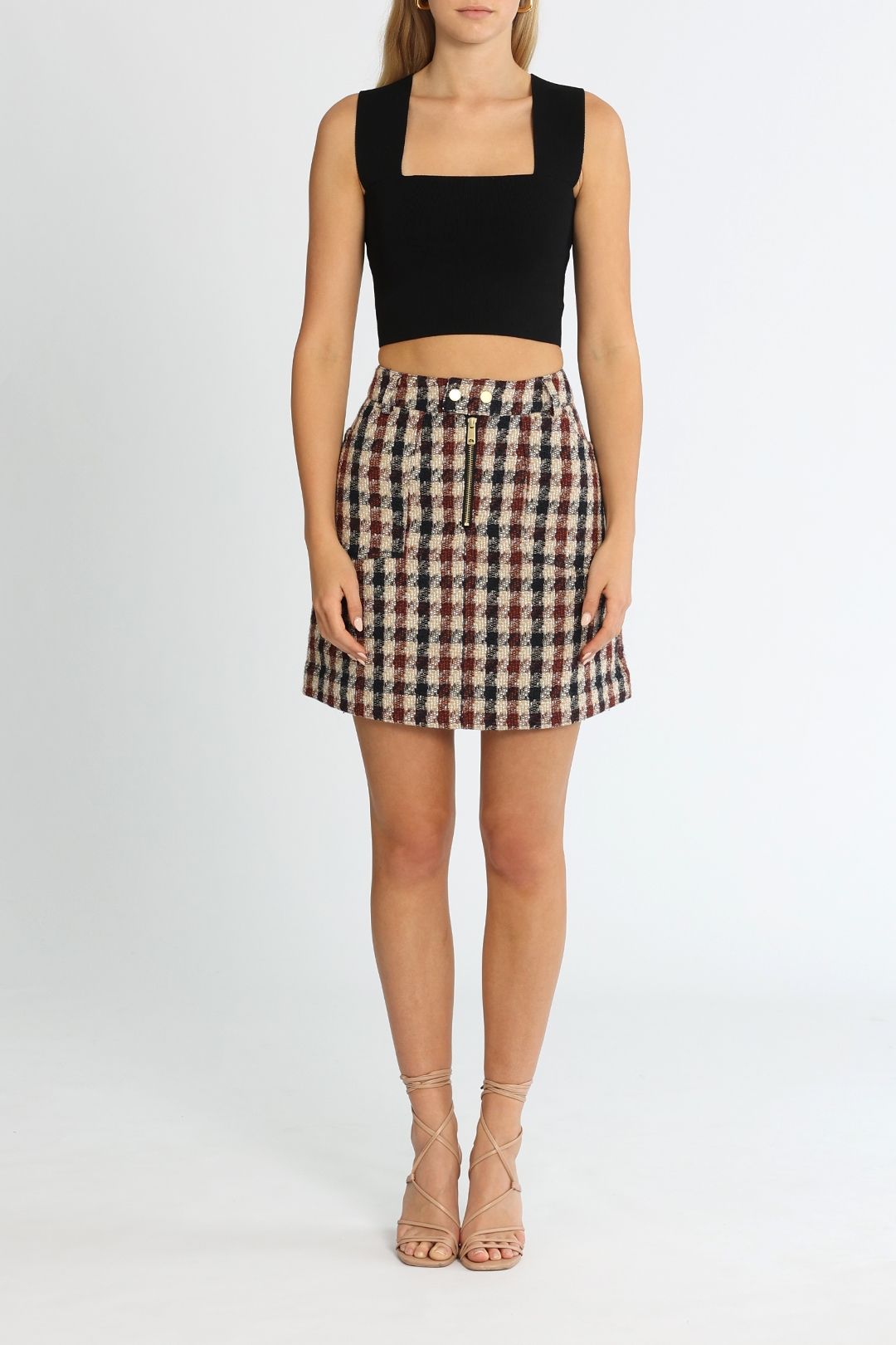 Tartan mini cheap skirt brisbane
