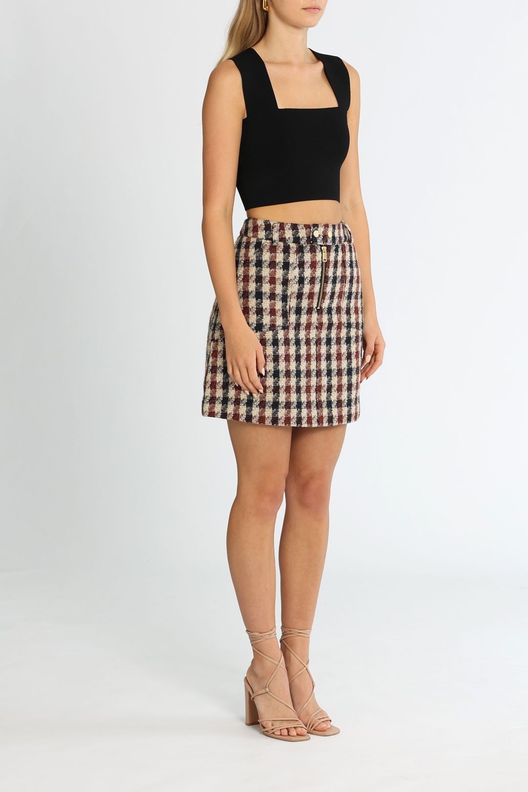 Hire Tweed Mini Skirt in Combo V Scotch Soda GlamCorner