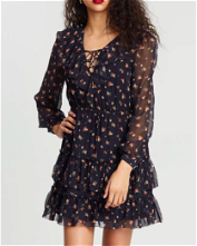 Hansen & Gretel - Jasmyn Silk Print Dress - Print - Front