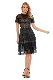 Self Portrait - Felicia Embroidered Dress - Front